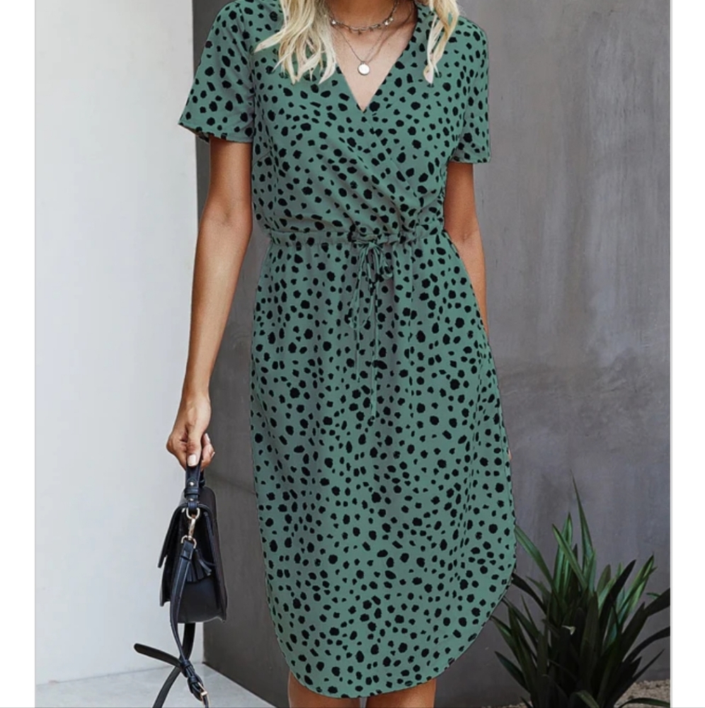 Beachsissi tie waist casual dress - Picture 1 of 8